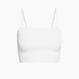 Aritzia babaton Sculpt Knit Cami Cropped Tank - white